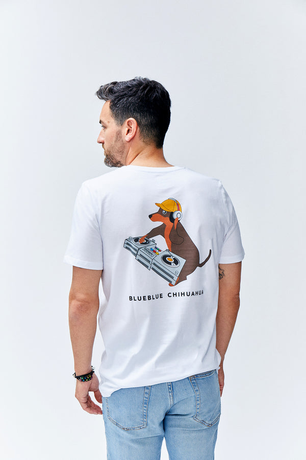 Camiseta Algodón Orgánico Perro DJ