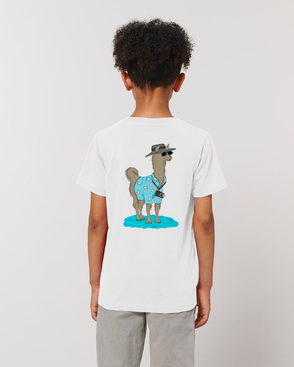 Camiseta Kids Algodón Orgánico Llama Bahamas