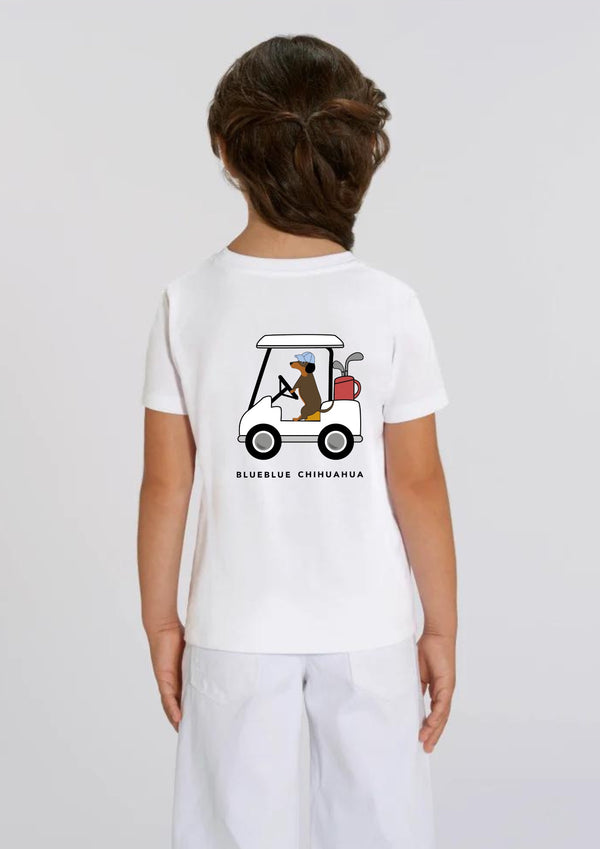 Camiseta kids Algodón Orgánico Perro golfista