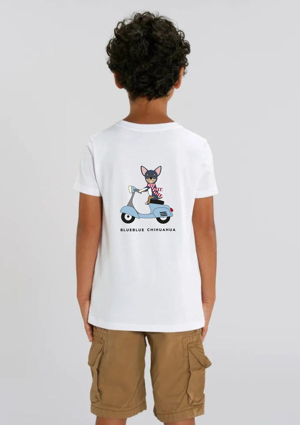 Camiseta kids Algodón Orgánico Chihuahua motero