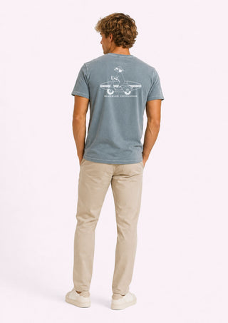 Camiseta Algodón Orgánico Vintage Motero Surfero G