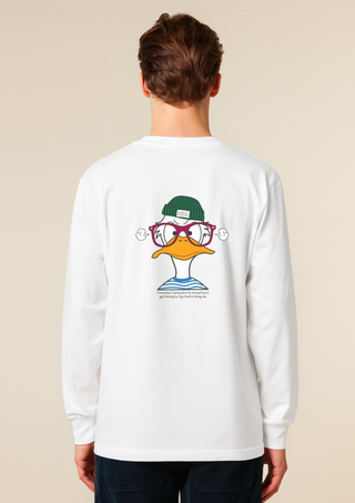 Camiseta Manga Larga Algodón Orgánico Pato Mareado