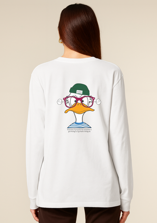 Camiseta Manga Larga Algodón Orgánico Pato Mareado