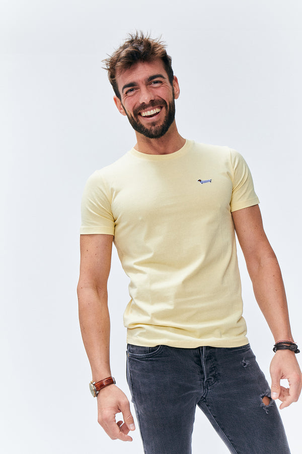 Dachshund Yellow Organic Cotton T-shirt
