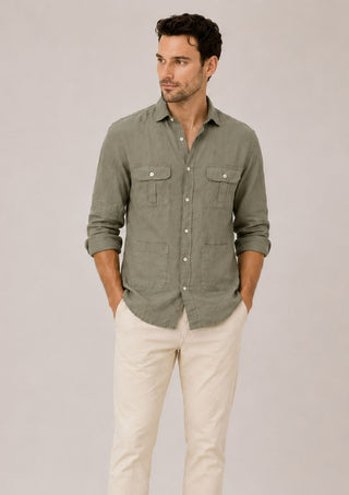 Camisa Lino Guayabera Khahi