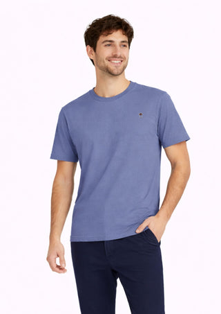Camiseta Algodón Orgánico Gris Azulado