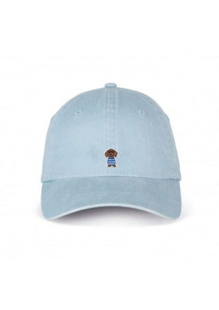 Gorra Algodón Orgánica Vintage Celeste