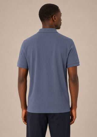 Polo algodón orgánico Gris Azulado