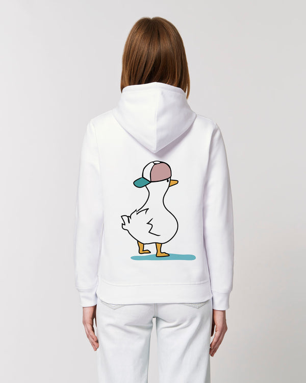 White duck sweatshirt
